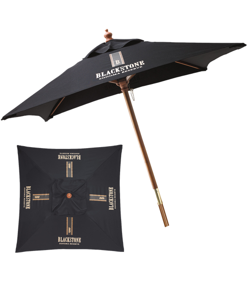 7' Wooden Market Umbrella