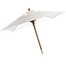 White 7' Wooden Market Umbrella  grouped