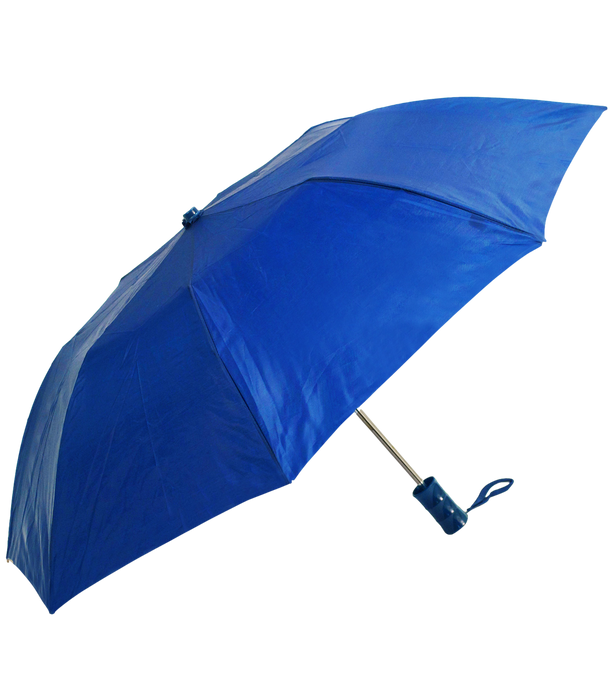 Royal Blue Budget Folding Umbrella  grouped