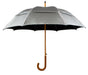 GustBuster - 48" classic auto open windproof umbrella with curved hardwood J-handle