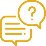 Customer support icon for umbrella inquiries and assistance