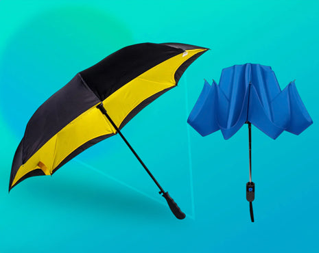 Collection of high-quality inverted umbrellas in various styles and colors