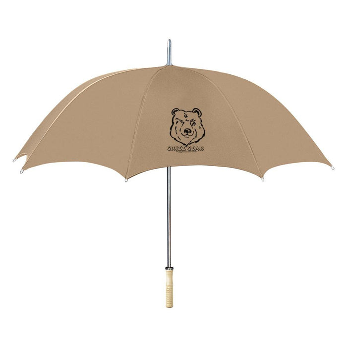 48" Arc Aluminum Stick Umbrella With Wood Handle - UmbrellasAndBeyond