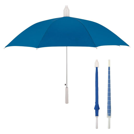 46" Arc Automatic Open Umbrella With Collapsible Drip Guard-Black