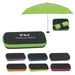 37" Arc Collapsible Travel Umbrella With Matching Case-Yellow